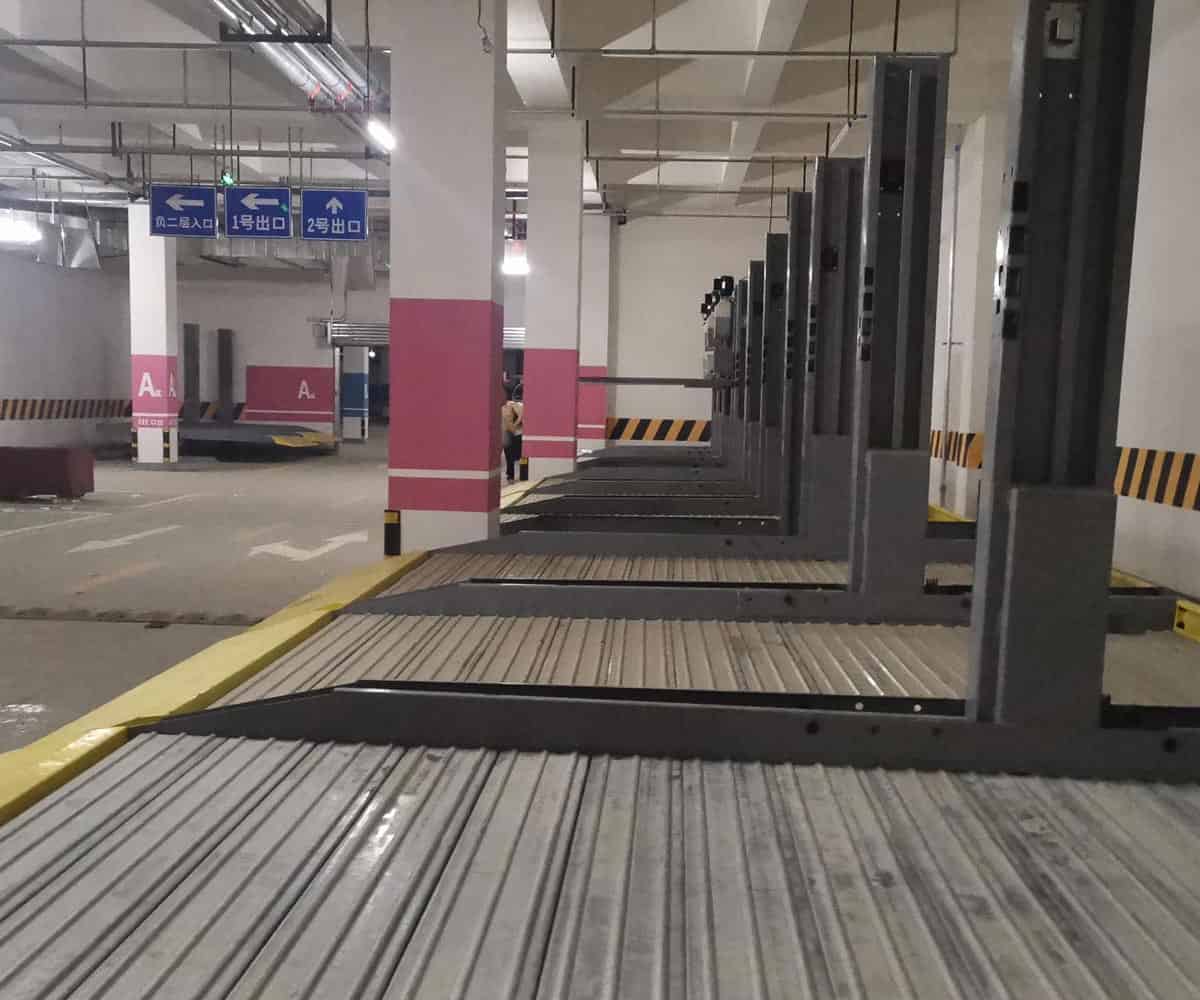 二層簡易升降類立體車位過驗收